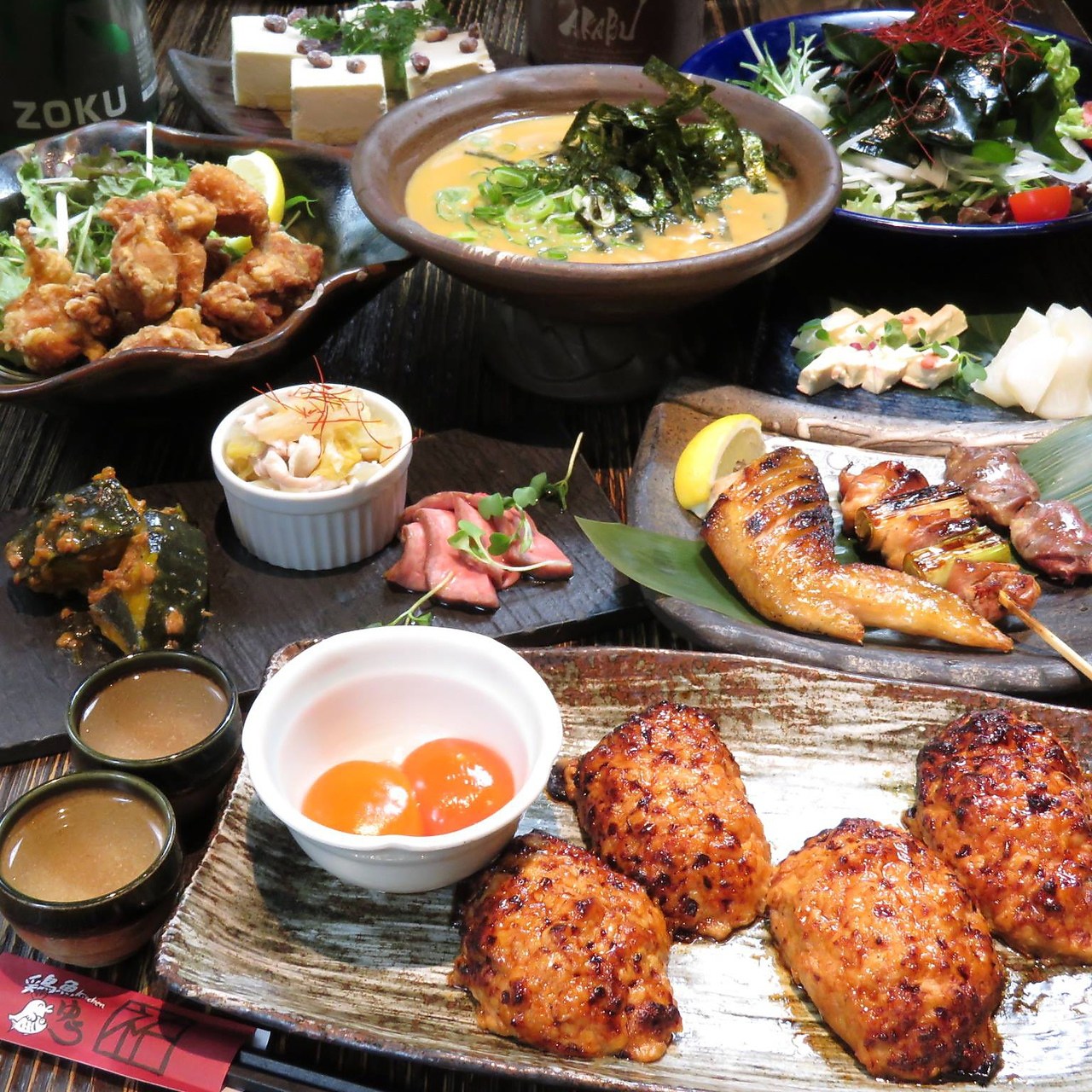 少人数から大人数までご利用可能！ @布施/飲み放題/半個室/居酒屋/焼き鳥/鶏鳥Ｋｉｔｃｈｅｎゆう　布施本店