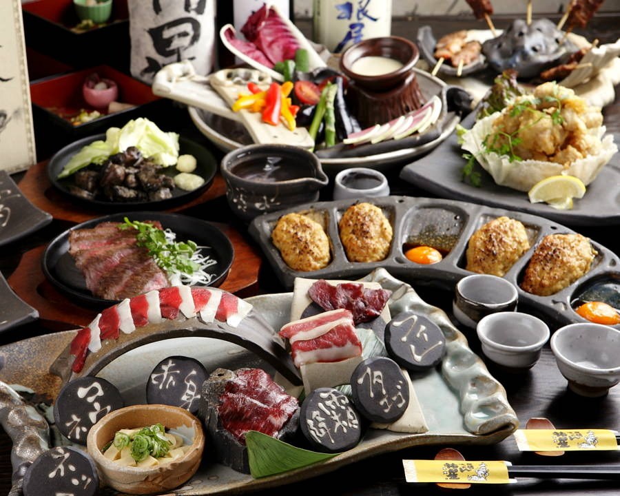 当店自慢の料理が一度に味わえるコース有！ @布施/飲み放題/焼き鳥/居酒屋/半個室/鶏鳥Ｋｉｔｃｈｅｎゆう　布施本店